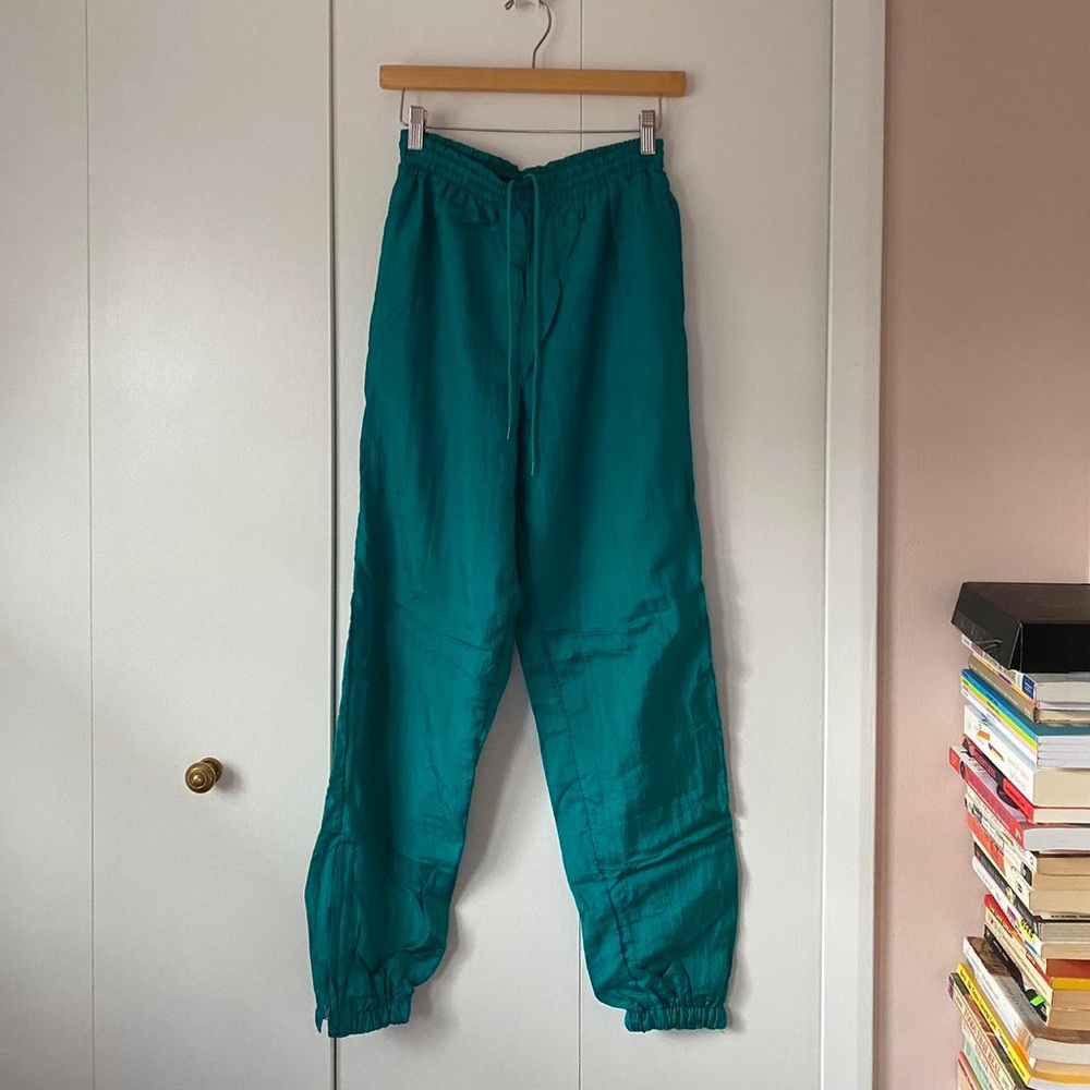 Teal Baggy Athletic Sweat Pants